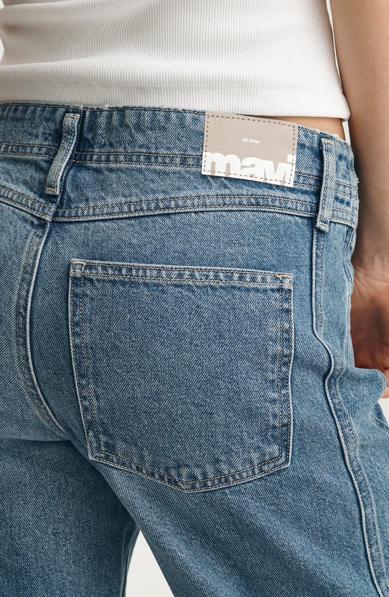 Mavi Jeans Nica Crossover High Waist Barrel Leg Jeans, Alternate, color, 