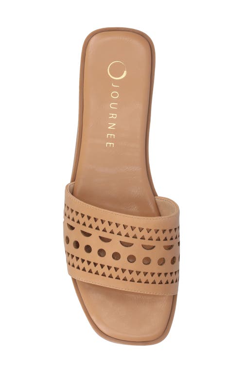 Journee Collection Brodie Slide Sandal In Tan