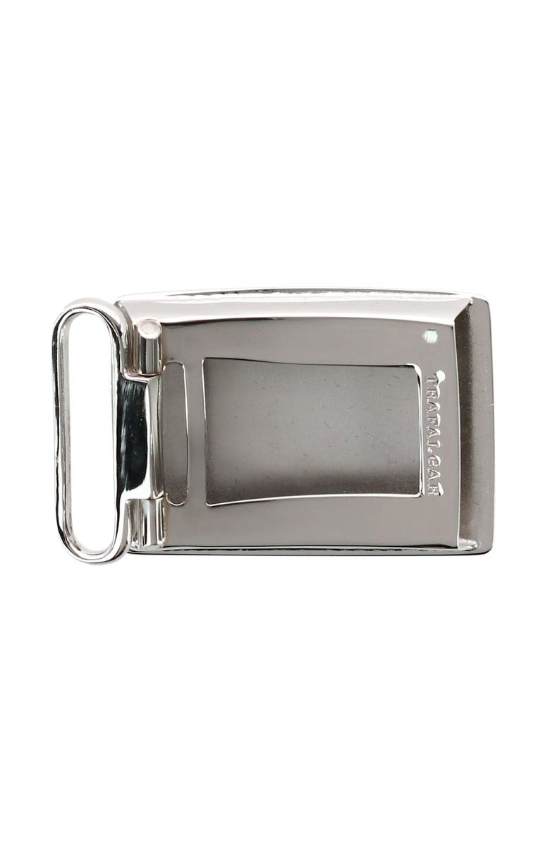 Trafalgar 30mm Scallop Edge Compression Belt Buckle, Alternate, color, Silver