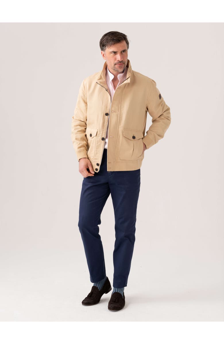 Koy Clothing Bomber Style Ranger Jacket, Alternate, color, Beige