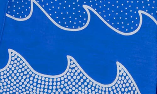 Shop Feather 4 Arrow Cosmic Waves Board Shorts In Marina Blue