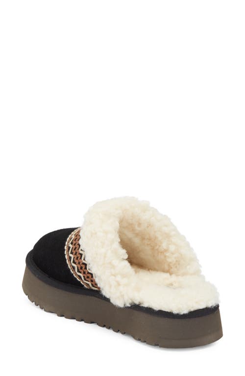 Ugg ® Disquette Genuine Shearling Lined Slipper In Black