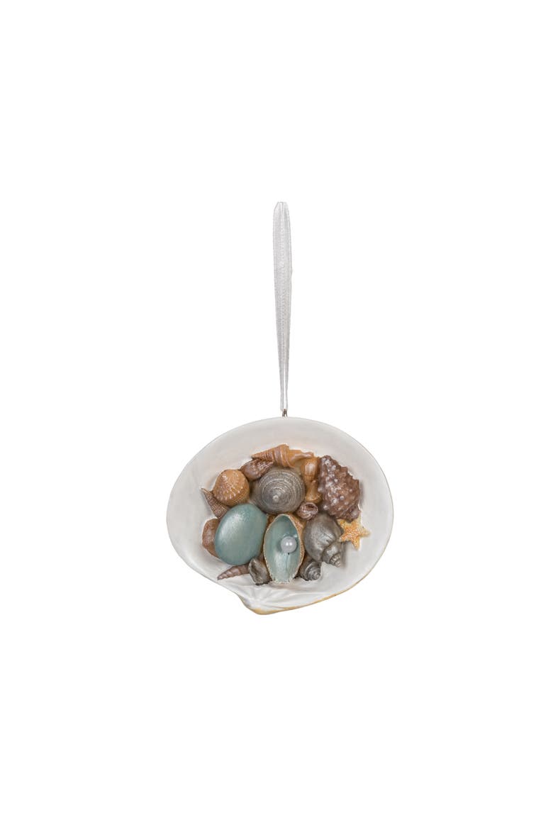 Shell Cluster Tree Ornament, Main, color, Orange