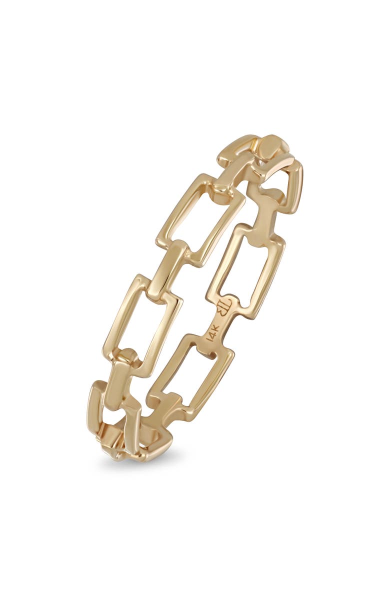 Bony Levy 14K Gold Link Stacking Ring, Main, color, 14K Yellow Gold