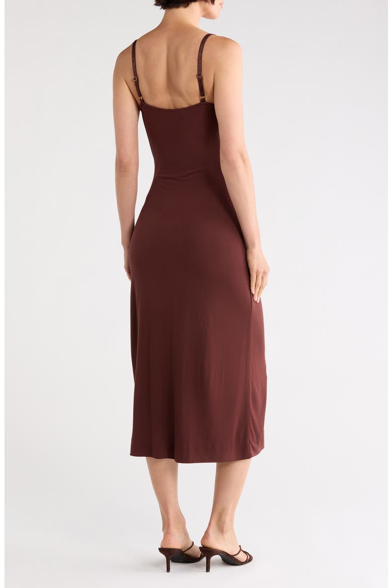 Claudia Cowl Neck Slipdress, Alternate, color, CHOCOLATE