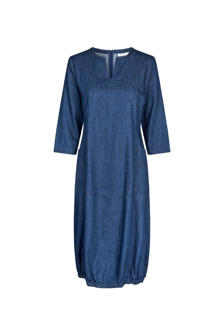 MaNiritha Tunic Dress, Alternate, color, Dark Denim