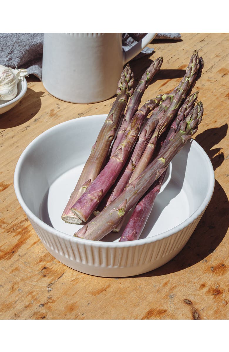 Une Vie Nomade Cloud Lines Serving Bowl, Alternate, color, White