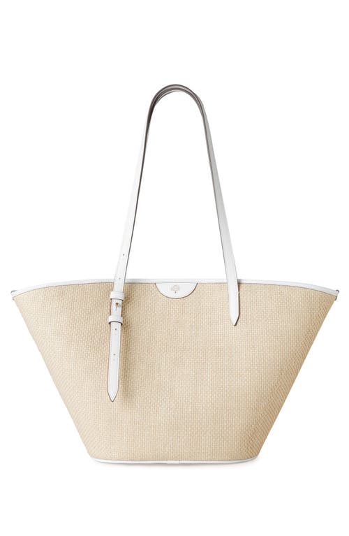 Mulberry Raffia Basket Tote