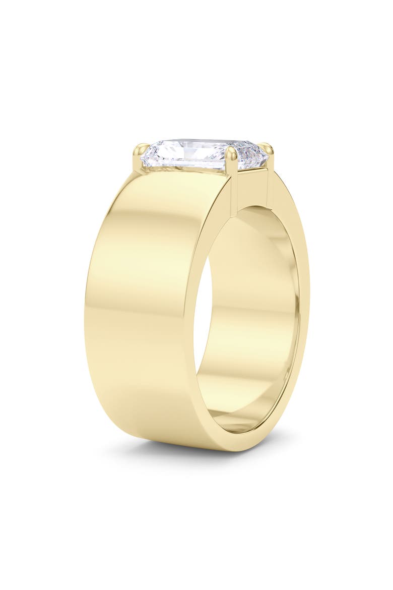 Radiant Cut Cigar Lab Created Diamond Ring, Alternate, color, 18K YELLOW GOLD