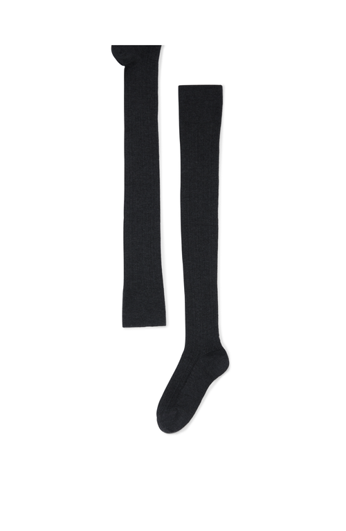 Brunello Cucinelli Cashmere Knit Socks In Gray