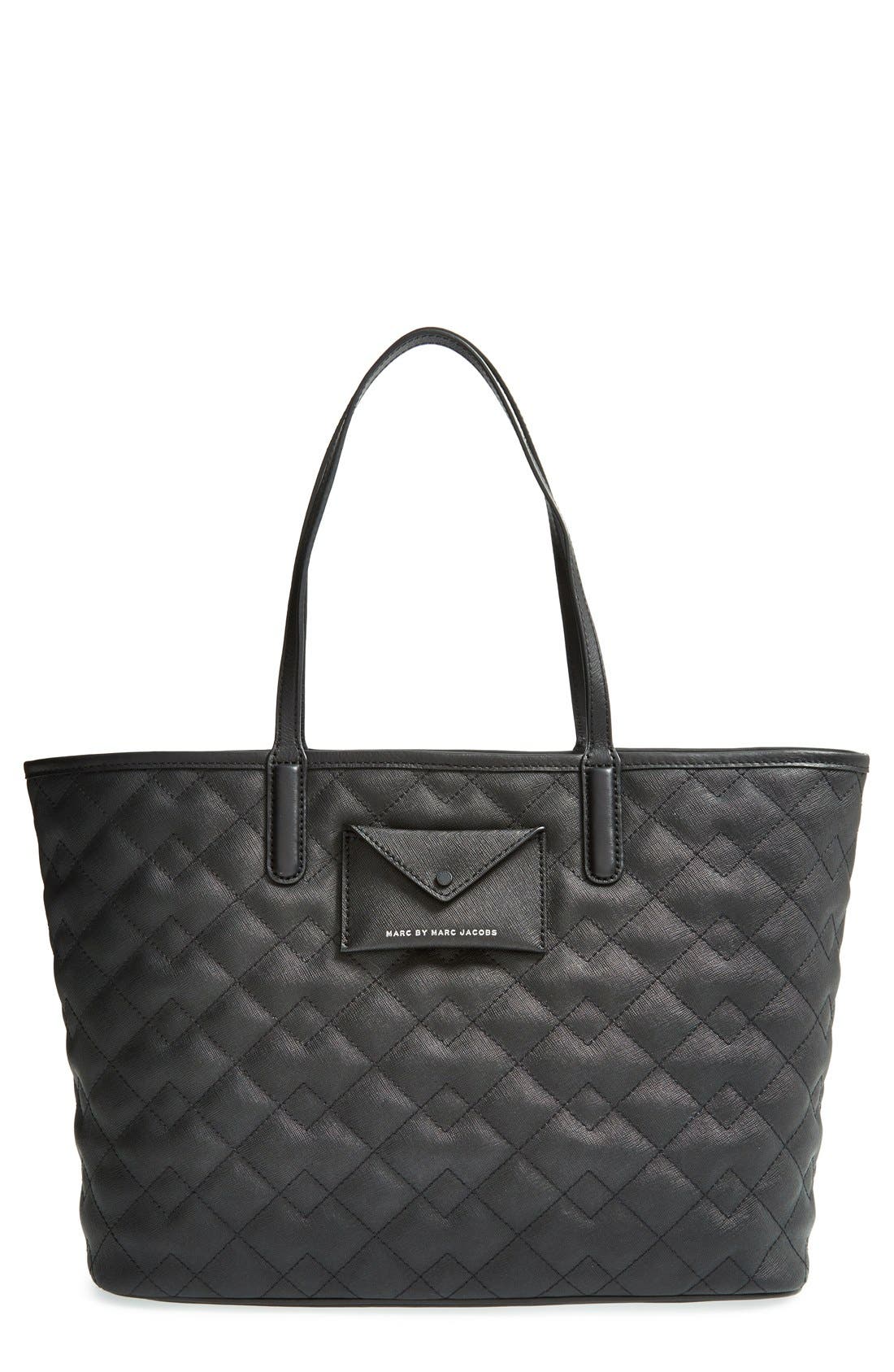 Marc Jacobs MARC BY MARC JACOBS Quilted Leather Tote, Main, color, 