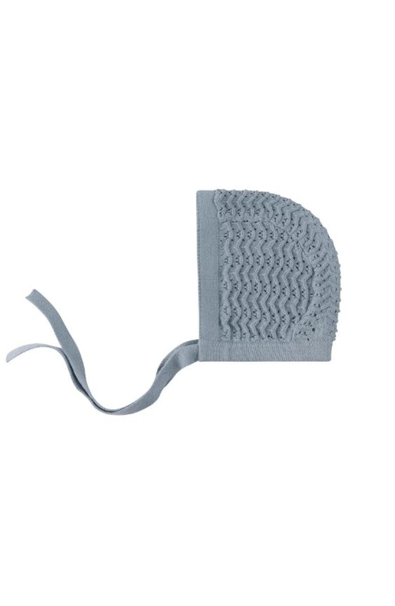 Ely's & Co. Looms Wave Collection - Knit Pointelle Bonnet, Main, color, Blue