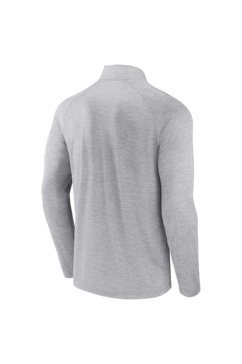 Men's Fanatics Branded Gray Texas Rangers 2023 World Series Champions Curveball Quarter-Zip Mock Neck Pullover Top, Alternate, color, Gray