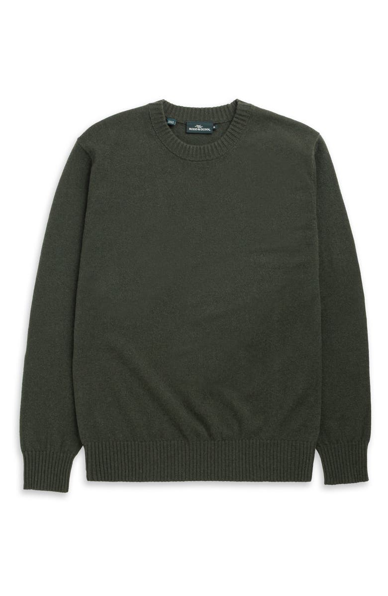 Rodd & Gunn Stewart Island Wool & Cahsmere Crewneck Sweater, Alternate, color, Fatigue