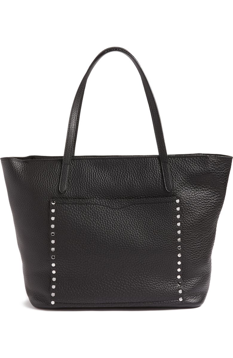 Rebecca Minkoff Unlined Front Pocket Leather Tote, Main, color,