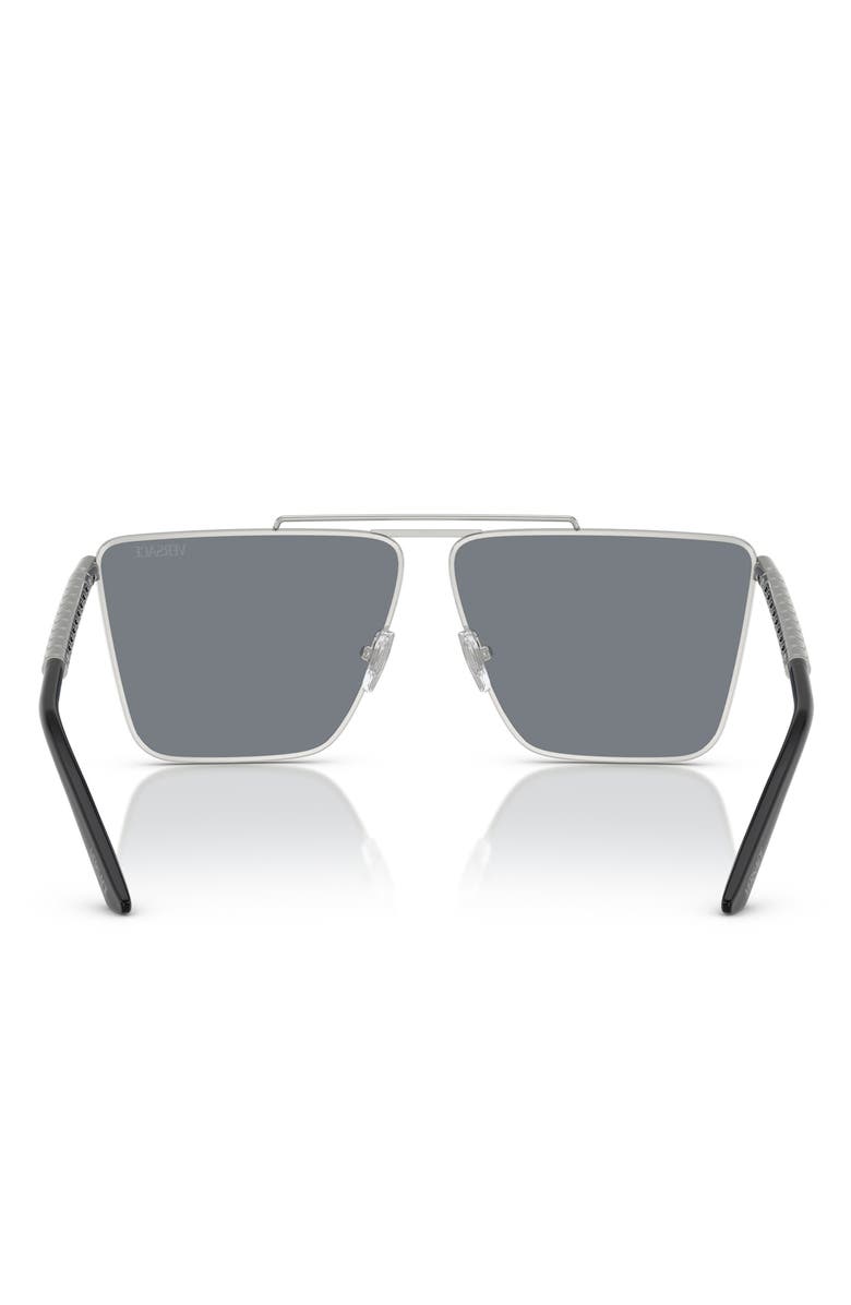 Versace 64mm Mirrored Oversize Pillow Sunglasses, Alternate, color,