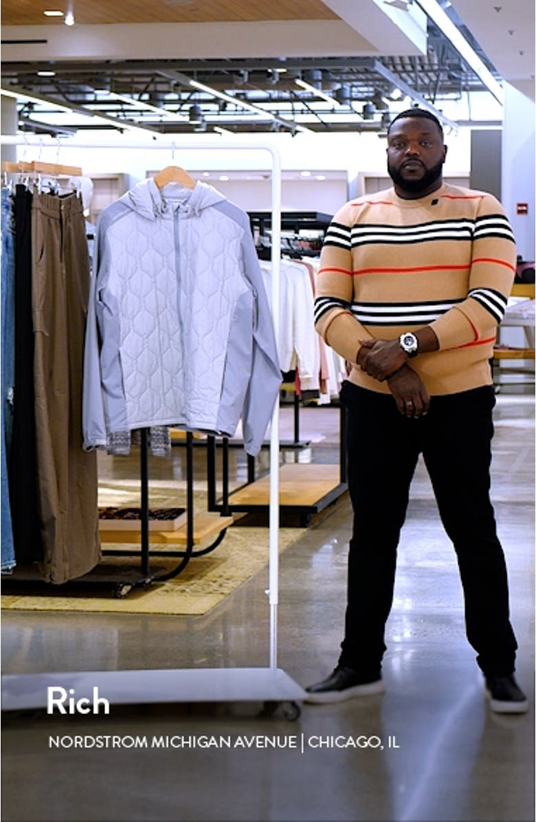 Rush Water Resistant Mixed Media Jacket with Removable Hood, sales video thumbnail