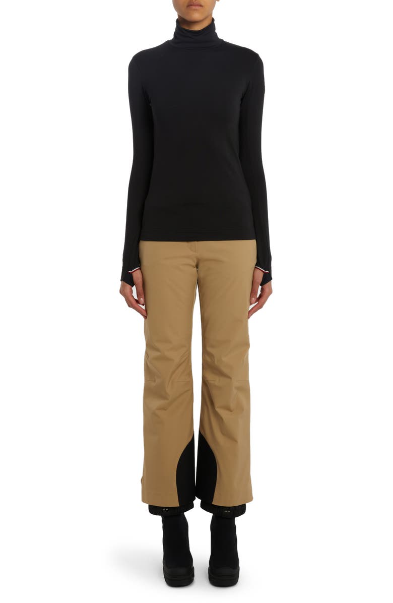 Moncler Grenoble Logo Patch Jersey Turtleneck, Alternate, color, 