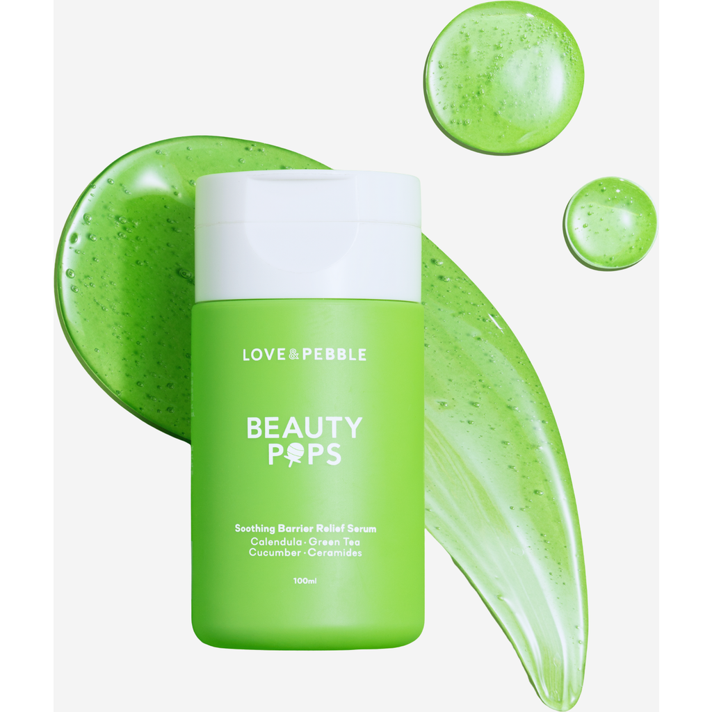 Love and pebble BEAUTY POPS Soothing Barrier Frozen Serum in Light Green  product