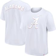 Nike Men's Nike White Alabama Crimson Tide 2-Hit Statement Max90 T-Shirt