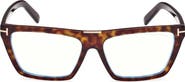 TOM FORD 57mm Square Blue Light Blocking Glasses