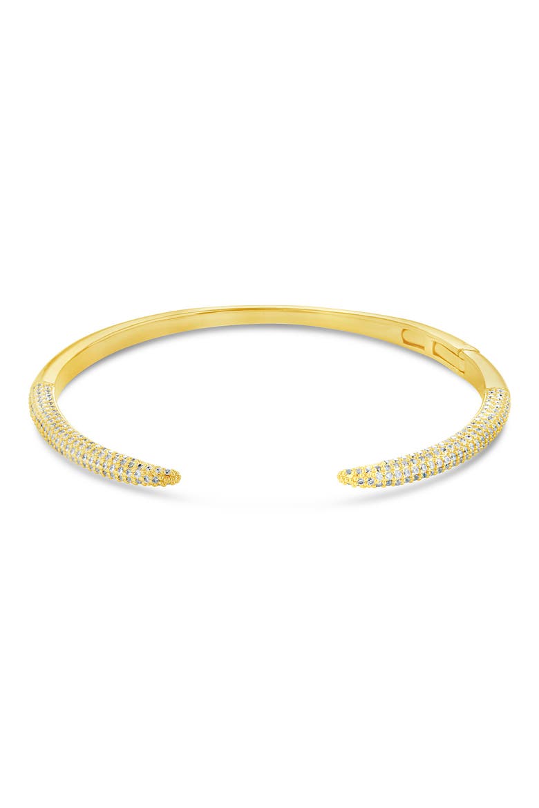 CZ Open Spike Cuff Bracelet, Main, color, GOLD