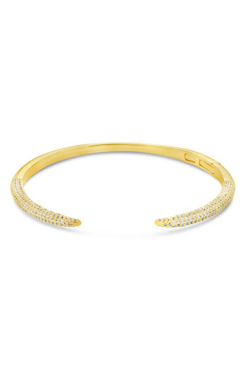 CZ Open Spike Cuff Bracelet