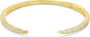 Sterling Forever CZ Open Spike Cuff Bracelet