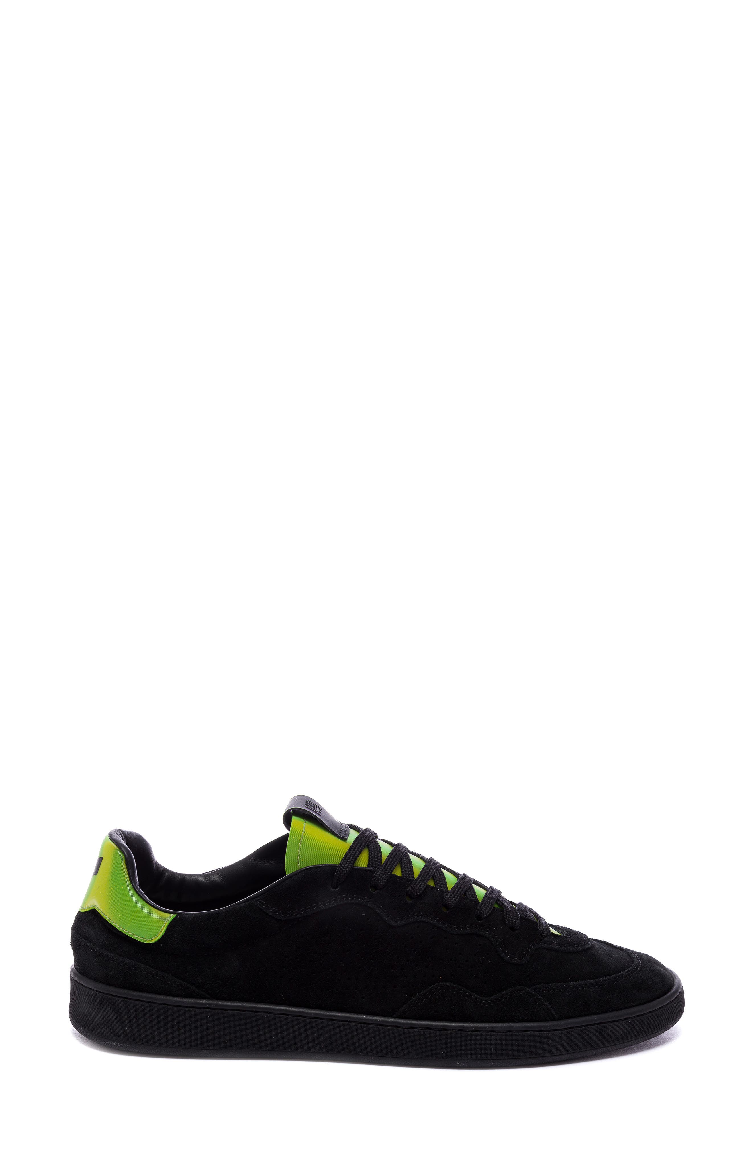 P448 Yam Skate Sneaker, Alternate, color, Black-Neon Green