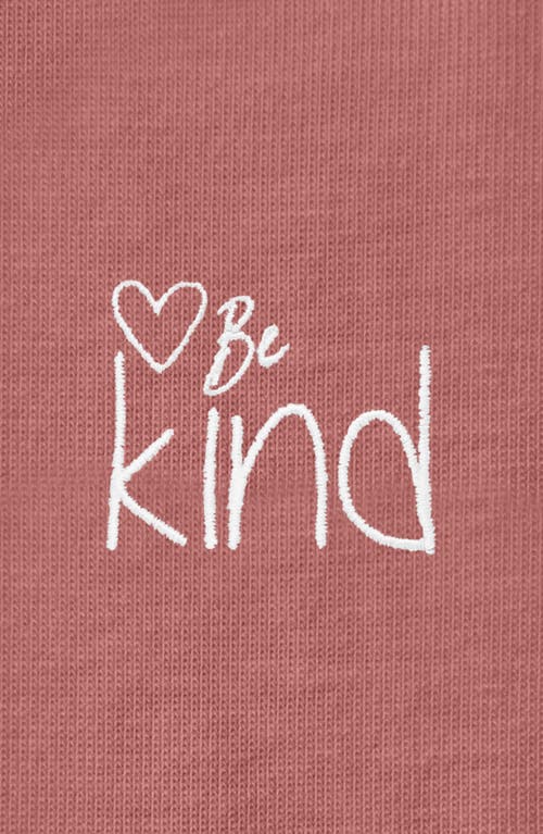 Dalix Be Kind Womens Relaxed Tee In Mauve