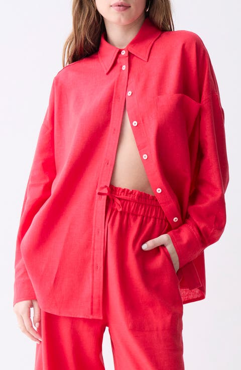 Roxa Button-Up Tunic Shirt