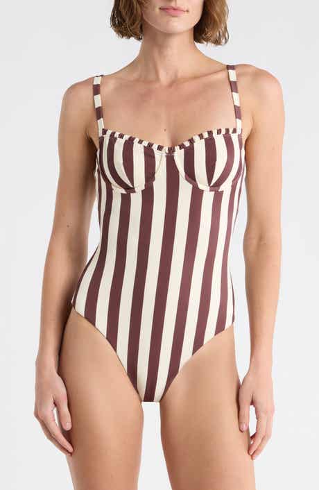 Onia Marilyn Underwire Ruffle One-Piece Swimsuit