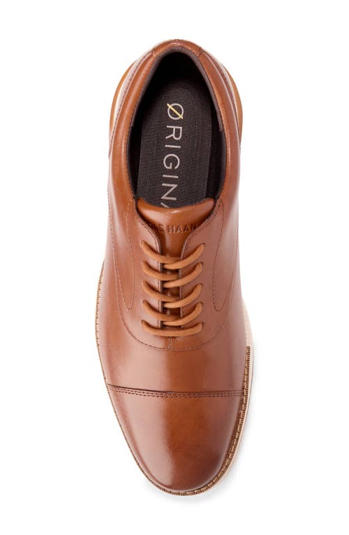 Cole Haan Original Grand Energy One Cap Toe Oxford In British Tan/irish Coffee/ivory
