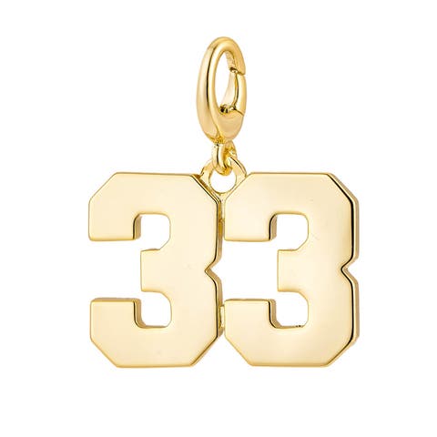 Drip Digits Number Pendant Charm