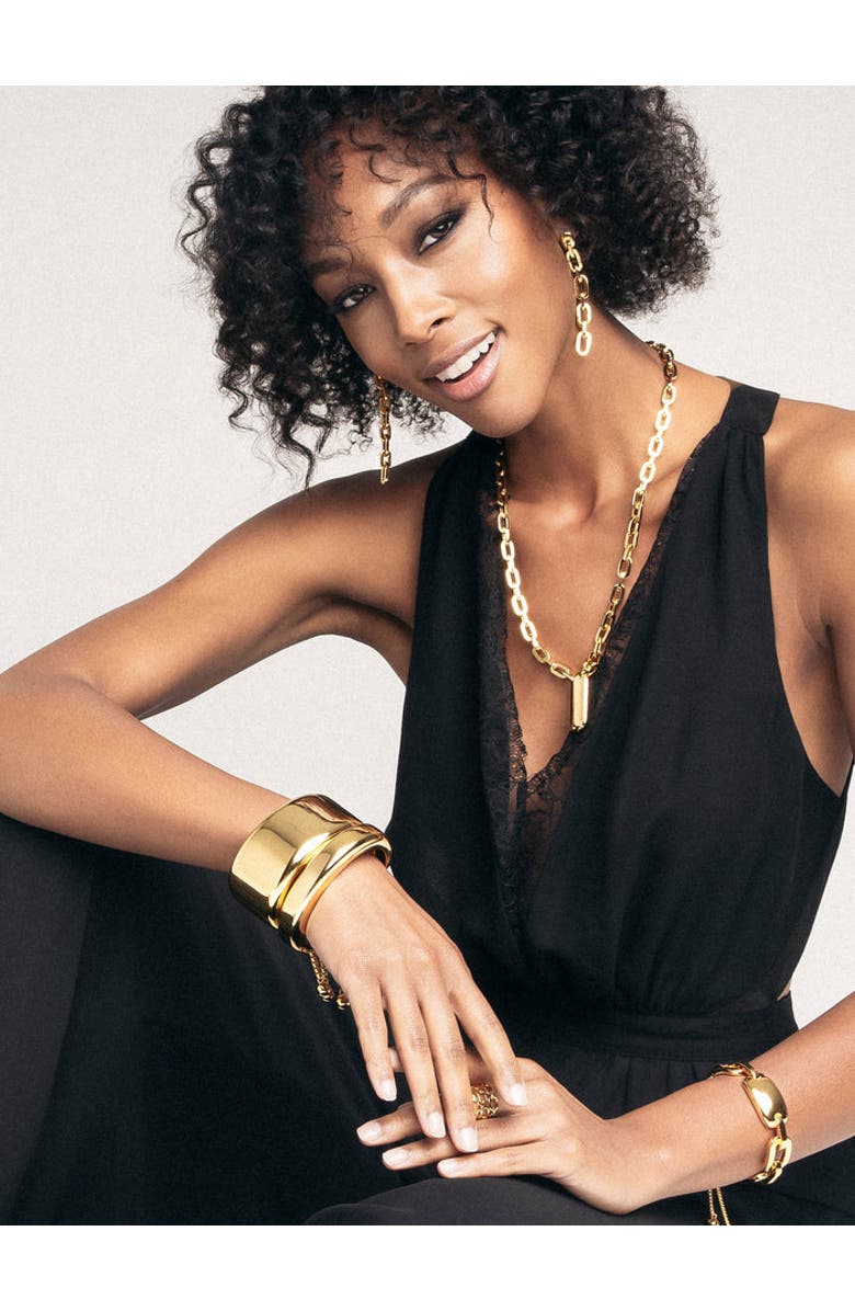 ZARUX Modern Day Bracelet, Alternate, color, Yellow Gold