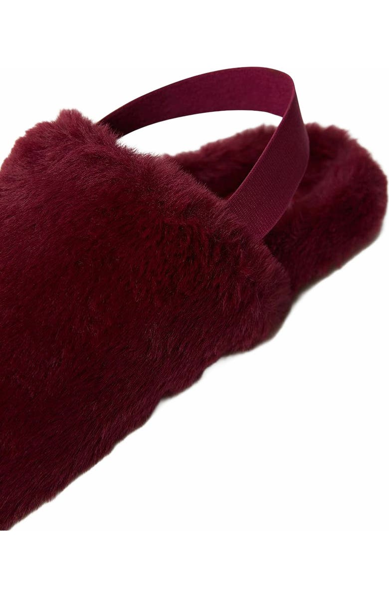 WeWoreWhat Fur Slipper, Alternate, color, Rouge