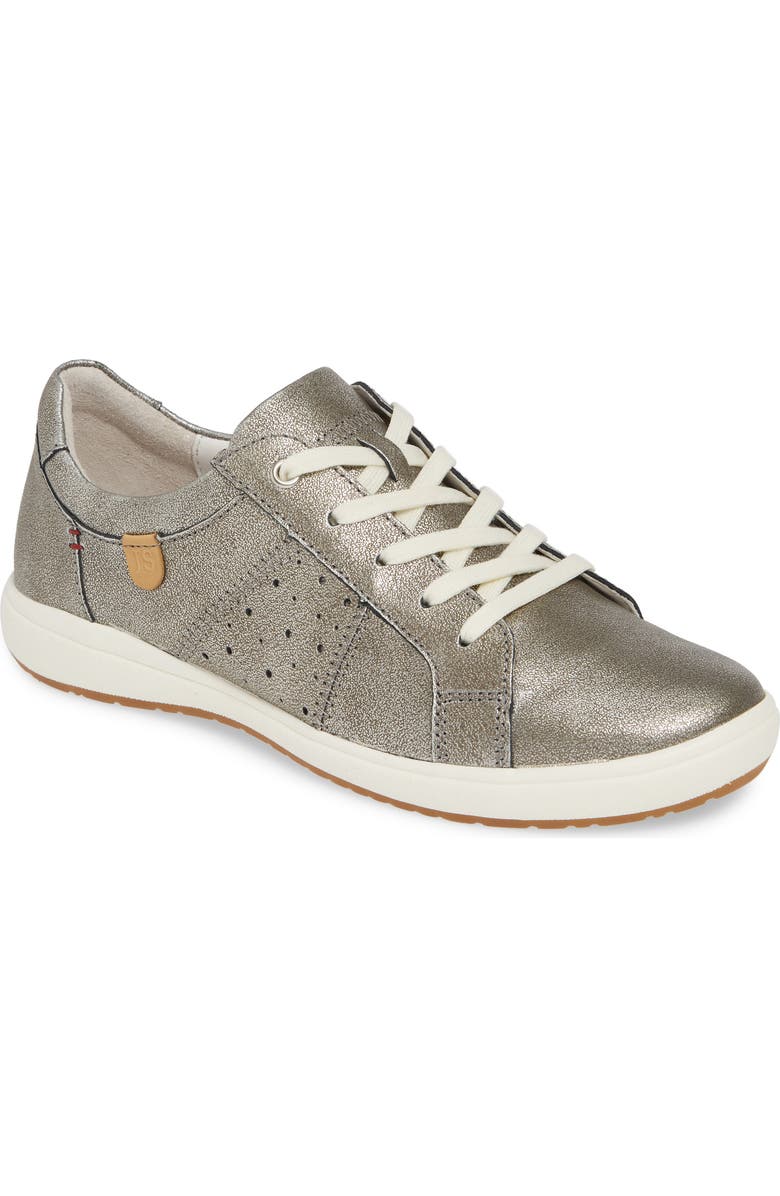 Josef Seibel Caren 01 Sneaker, Main, color, Platin Metallic Leather
