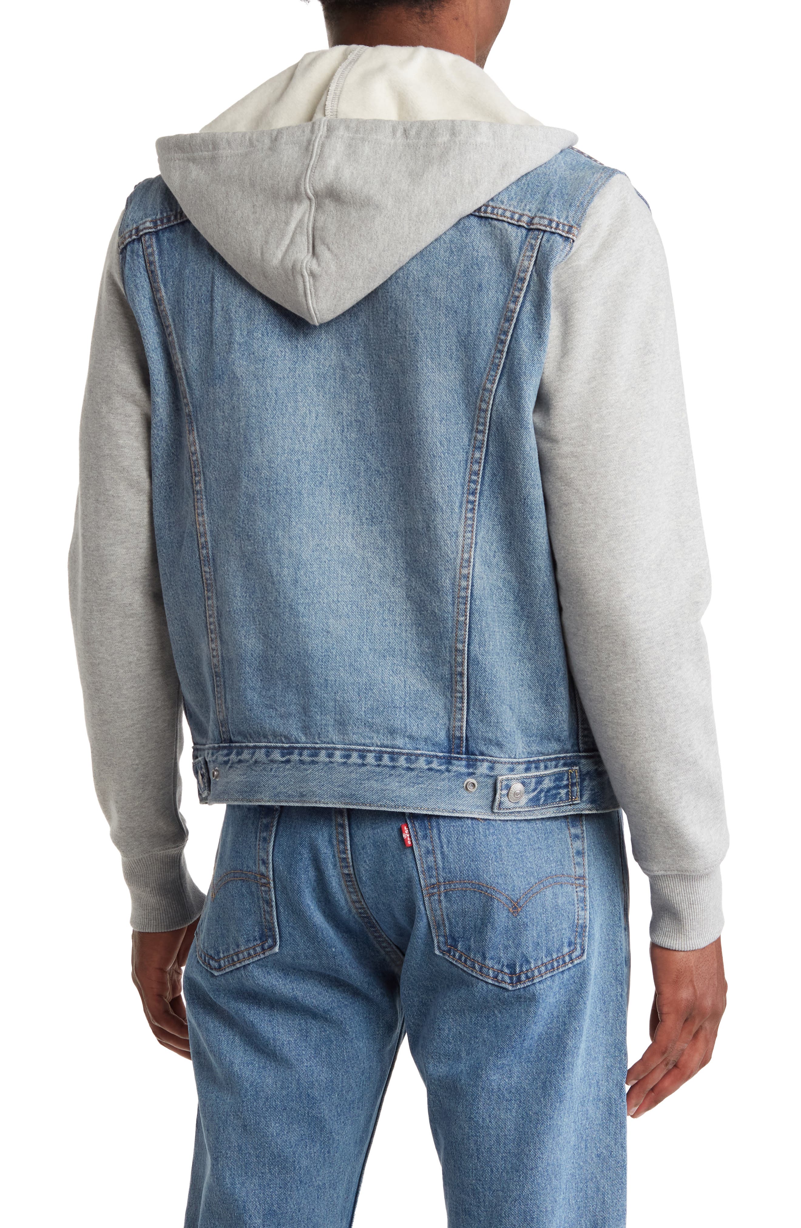 Hybrid Hoodie Trucker Jacket - image 2