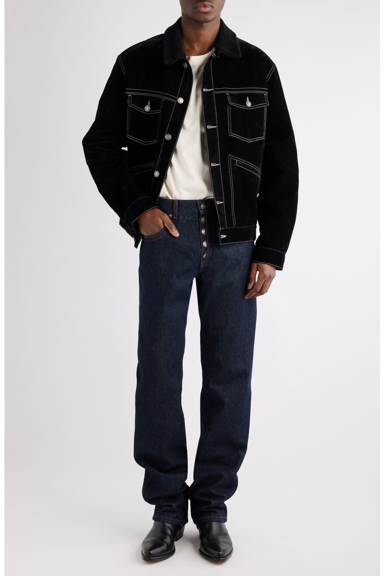 Jeffrey Relaxed Straight Leg Jeans, Alternate, color, DARK MIDNIGHT
