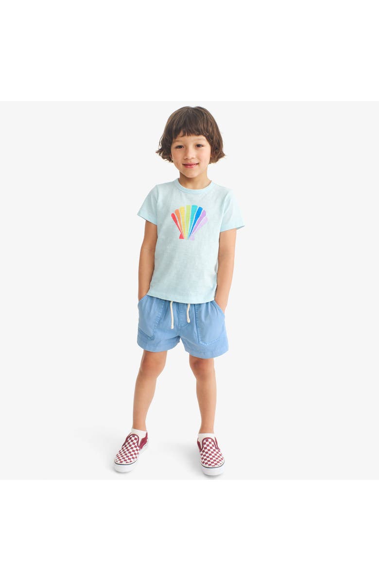 Primary Kids Rainbow Seashell Tee, Alternate, color, Saltwater Shell