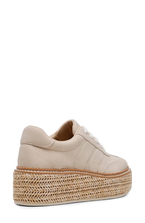 Dolce Vita Dv By Barkley Platform Woven Espadrille Sneaker In Dune