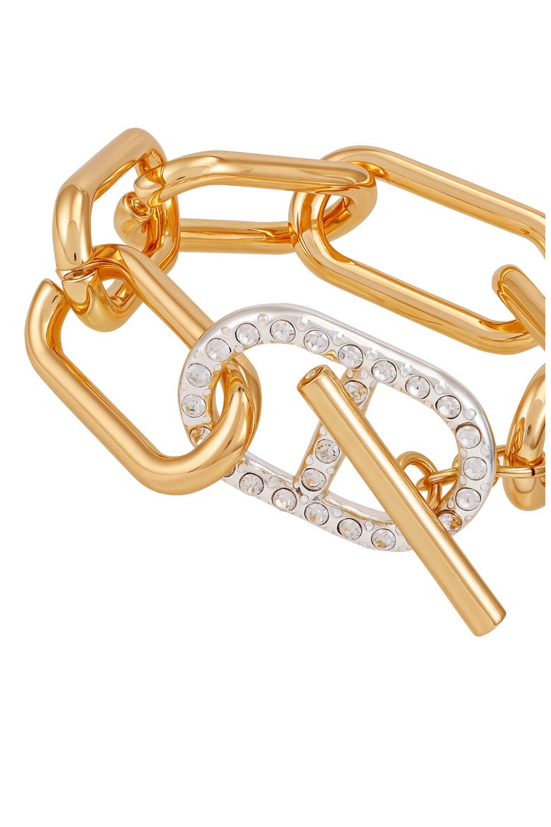 Toggle Two-Tone Bracelet, Alternate, color, TWO TONE