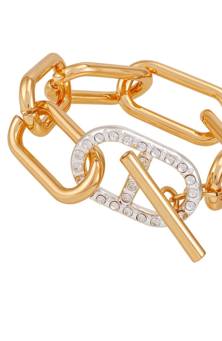 GUESS Toggle Two-Tone Bracelet, Alternate, color, Two Tone