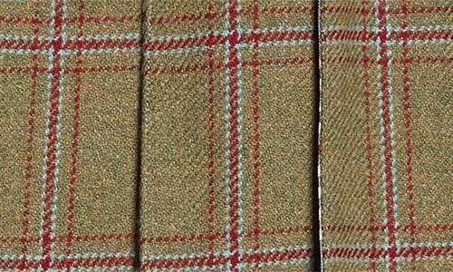 Thom Browne Tartan Pleated Wool Backstrap Skirt In Green