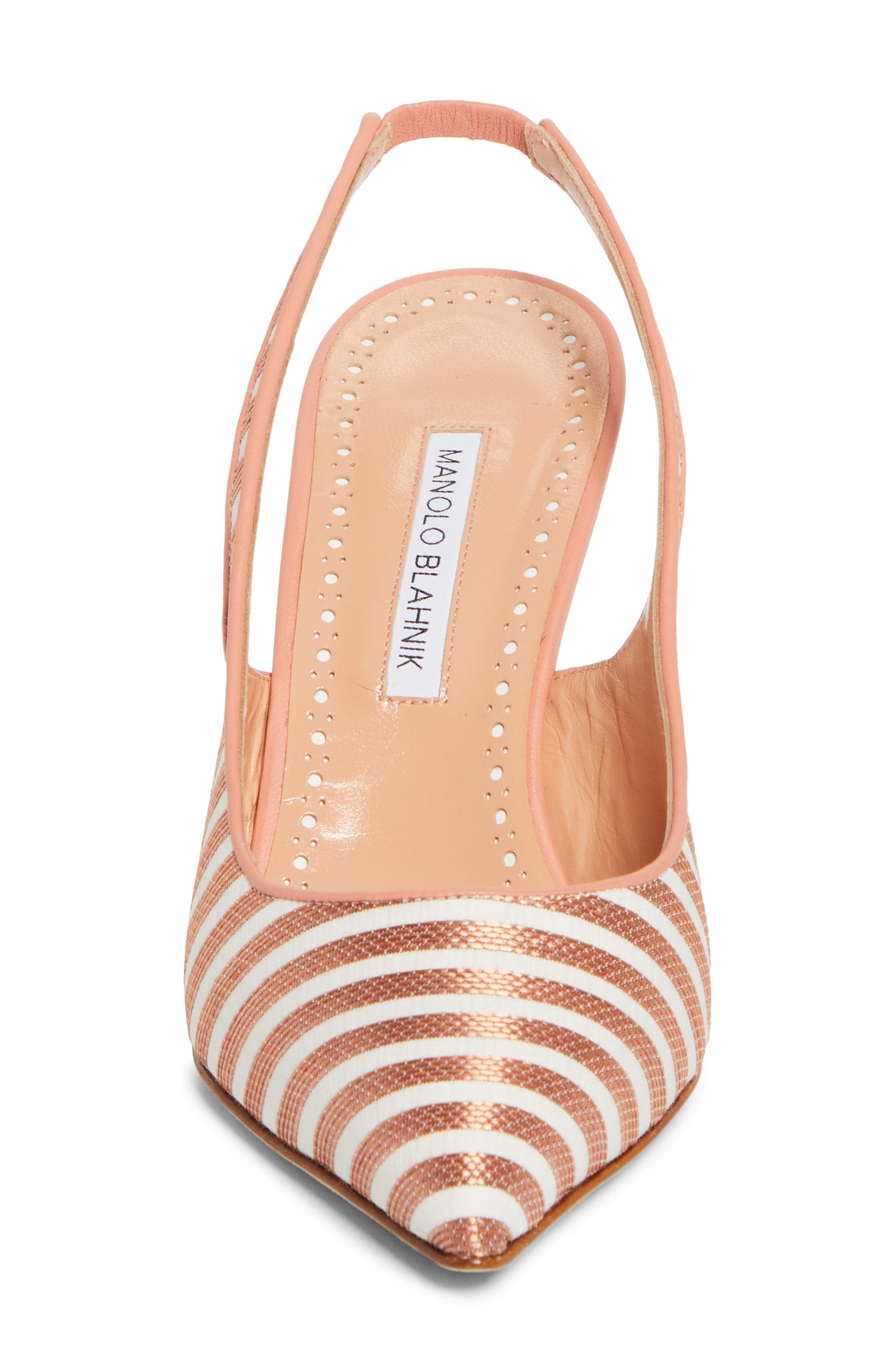 Manolo Blahnik Allurafia Stripe Slingback Pump, Alternate, color, 