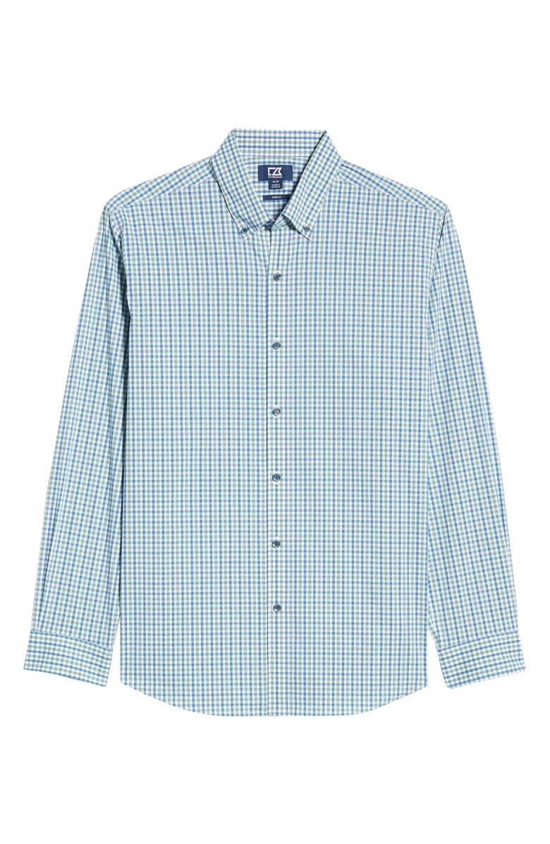 Cutter & Buck Soar Classic Fit Mini Check Button-Down Performance Shirt, Alternate, color, 