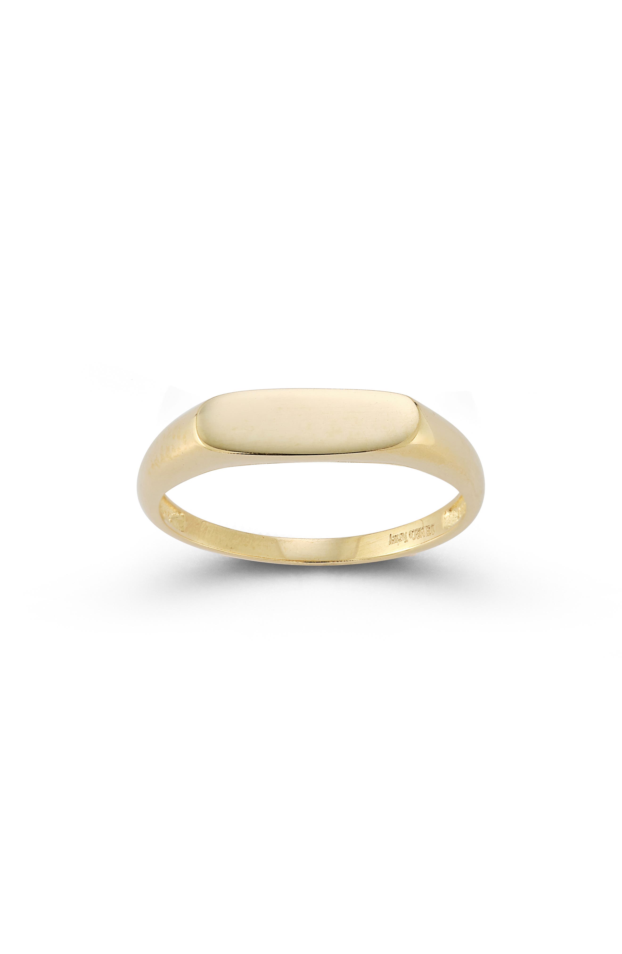 Ember Fine Jewelry 14K Gold Bar Signet Ring