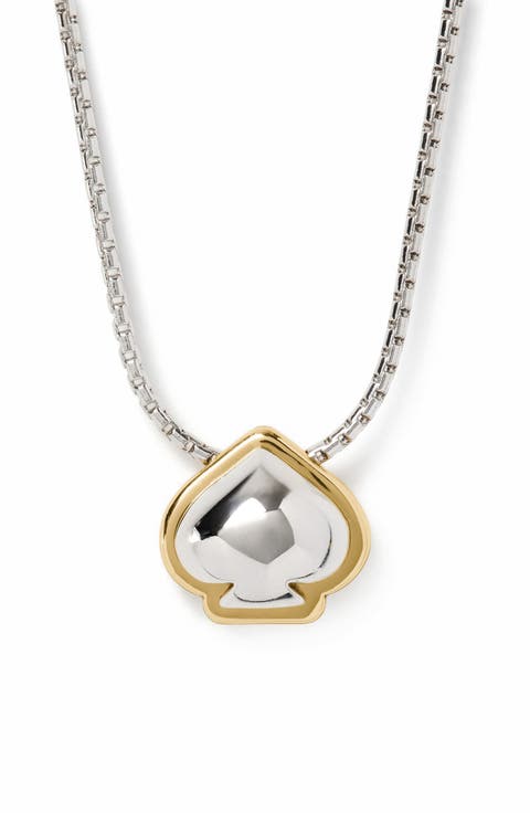 spade pendant necklace