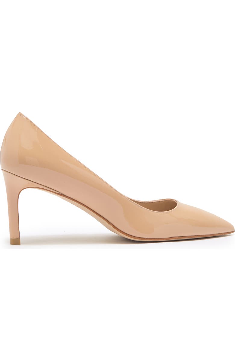 Stuart Weitzman Leigh 75 Pointed Toe Pump, Alternate, color, Golden Beige