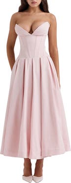 HOUSE OF CB Lady Strapless Midi Dress